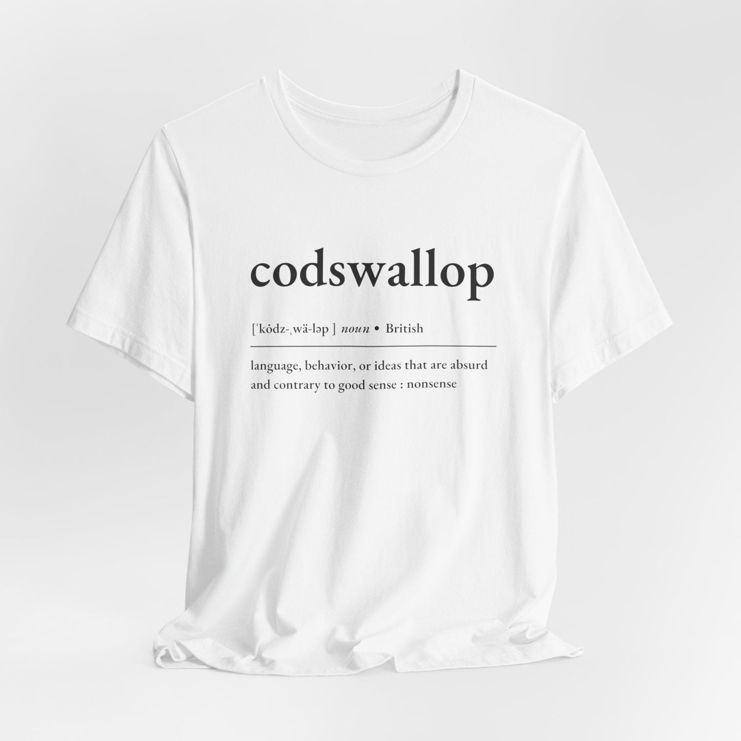 Nerd Word T - shirt | Codswallop | Unisex Bella + Canvas 3001 | Super Soft T - shirt - Nerdy by Nature