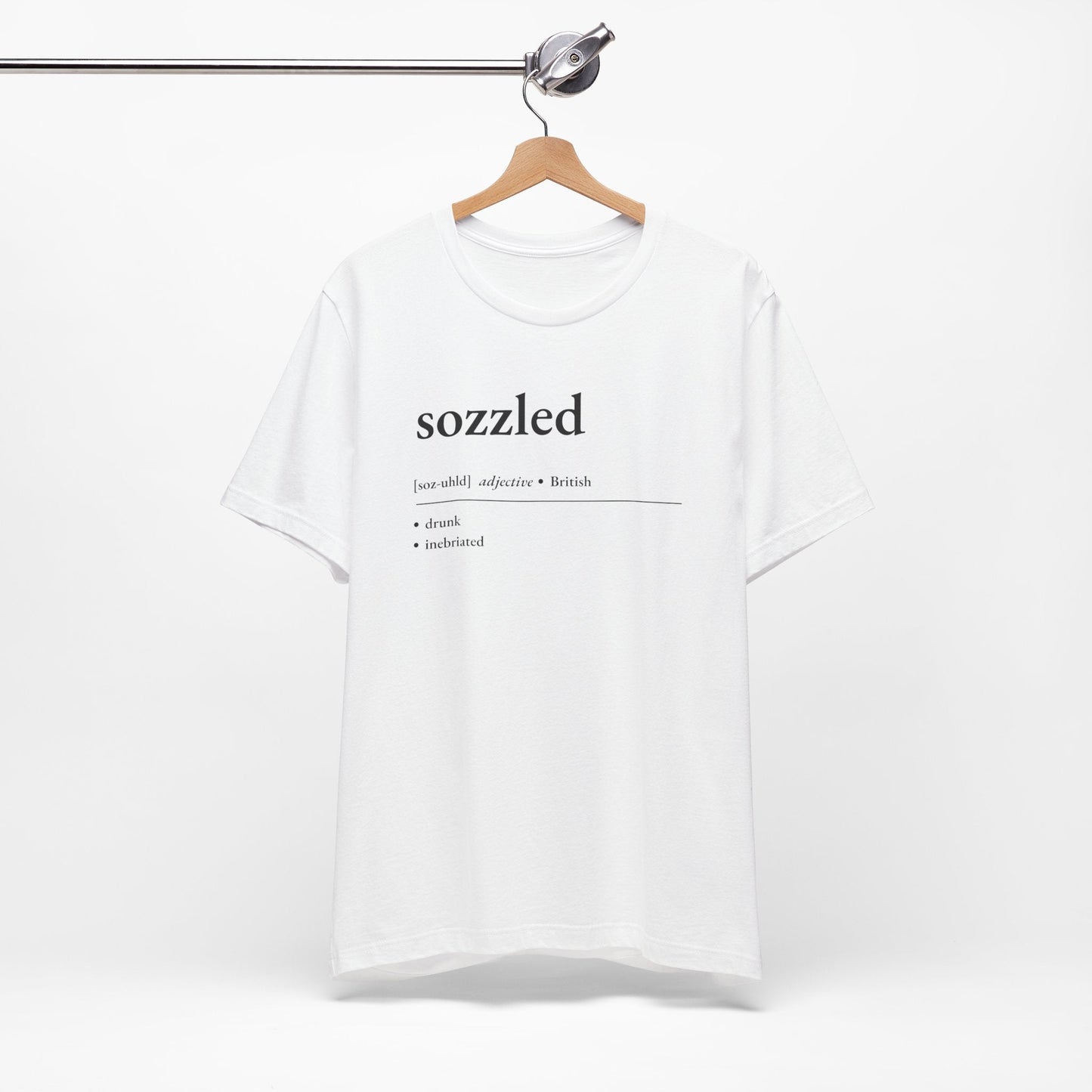 Nerd Word T - Shirt 'Sozzled' - Bella + Canvas 3001 - Nerdy by Nature