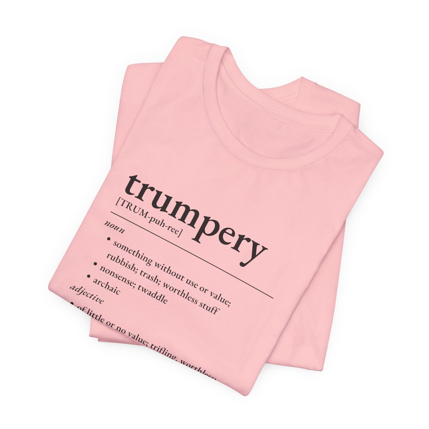 Nerd Word T-Shirt 'Trumpery' - Bella + Canvas 3001 - Nerdy by Nature