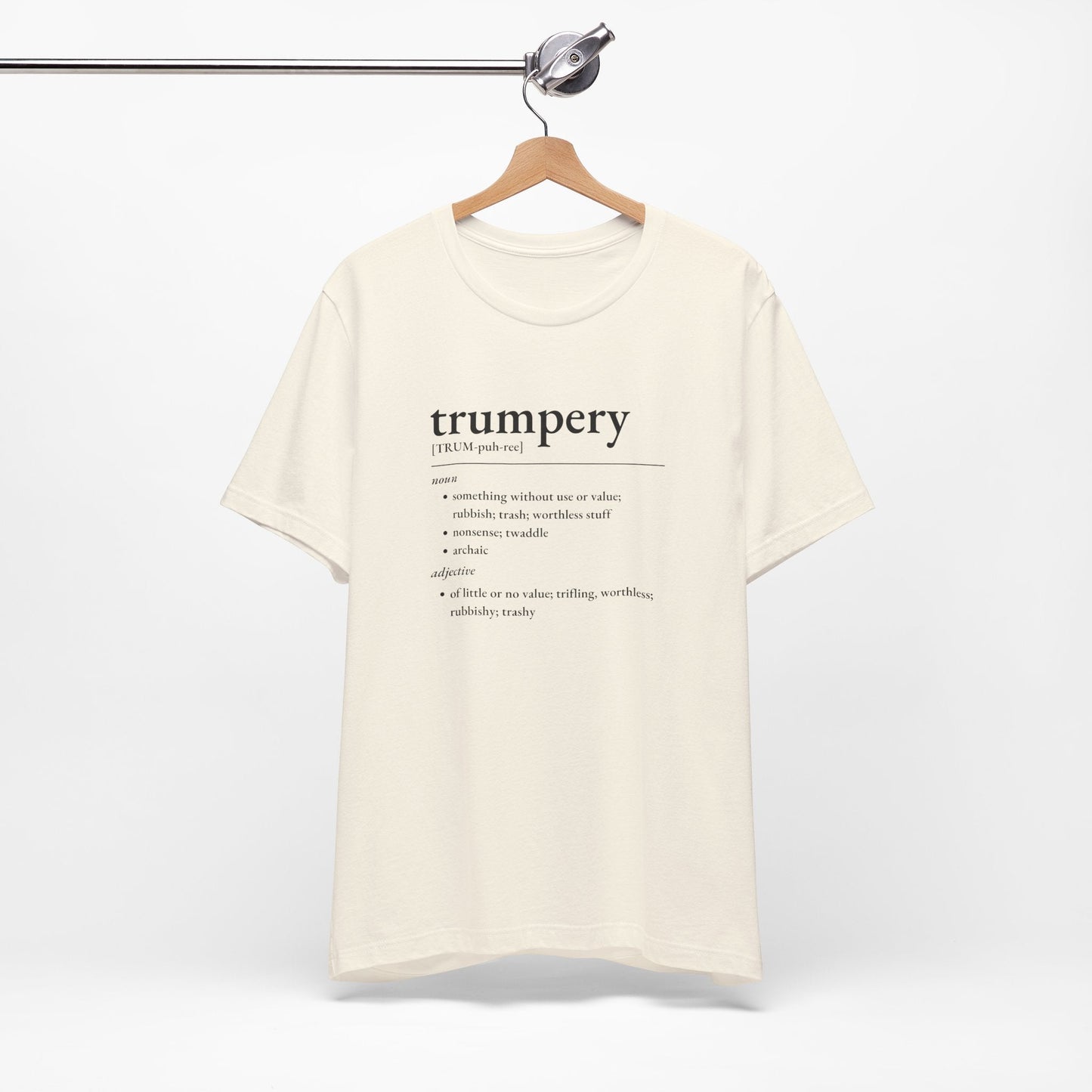 Nerd Word T-Shirt 'Trumpery' - Bella + Canvas 3001 - Nerdy by Nature