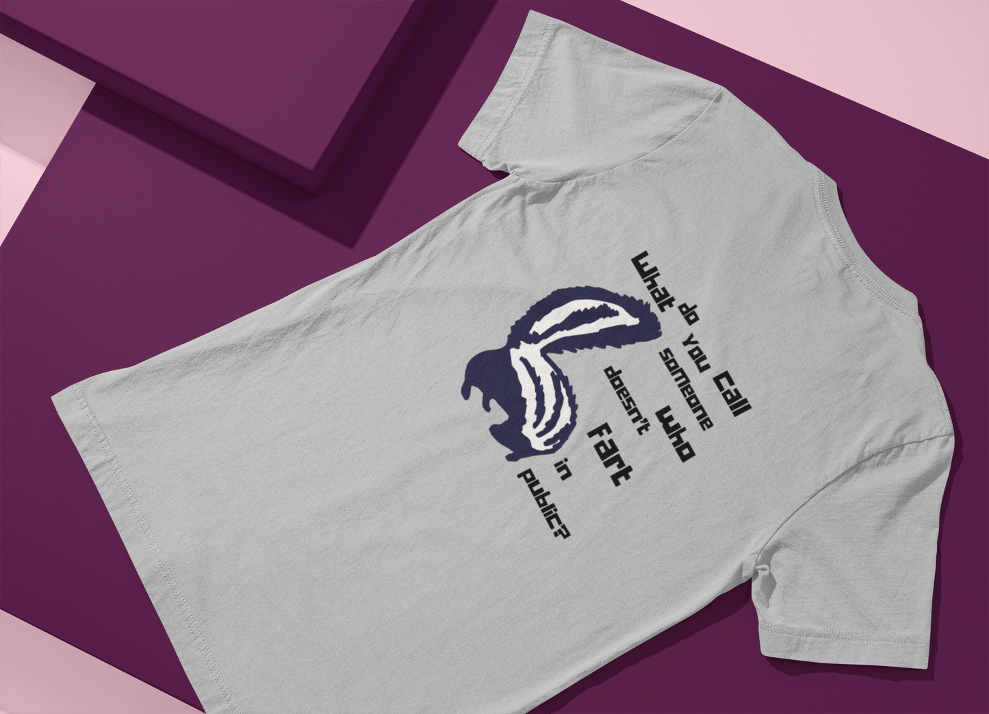 What Do You Call Someone Who Doesn't Fart in Public? - Funny Shirt - Dad Joke - Gift Shirt - Bella + Canvas 3001 Dad Joke Shirt - Nerdy by Nature