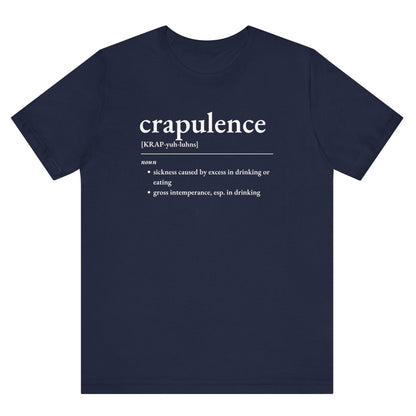 Nerd Word T - Shirt 'Crapulence' - Bella + Canvas 3001 - Nerdy by Nature