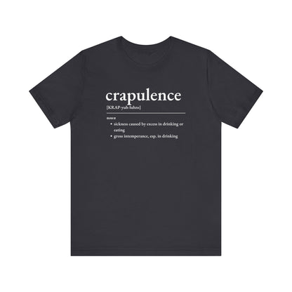 Nerd Word T - Shirt 'Crapulence' - Bella + Canvas 3001 - Nerdy by Nature