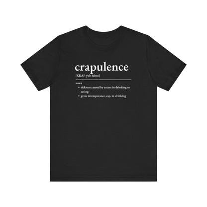 Nerd Word T - Shirt 'Crapulence' - Bella + Canvas 3001 - Nerdy by Nature