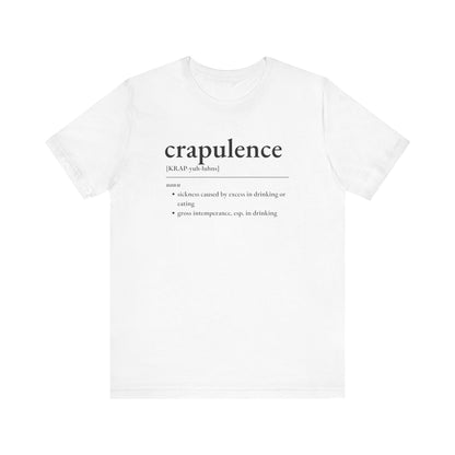 Nerd Word T - Shirt 'Crapulence' - Bella + Canvas 3001 - Nerdy by Nature