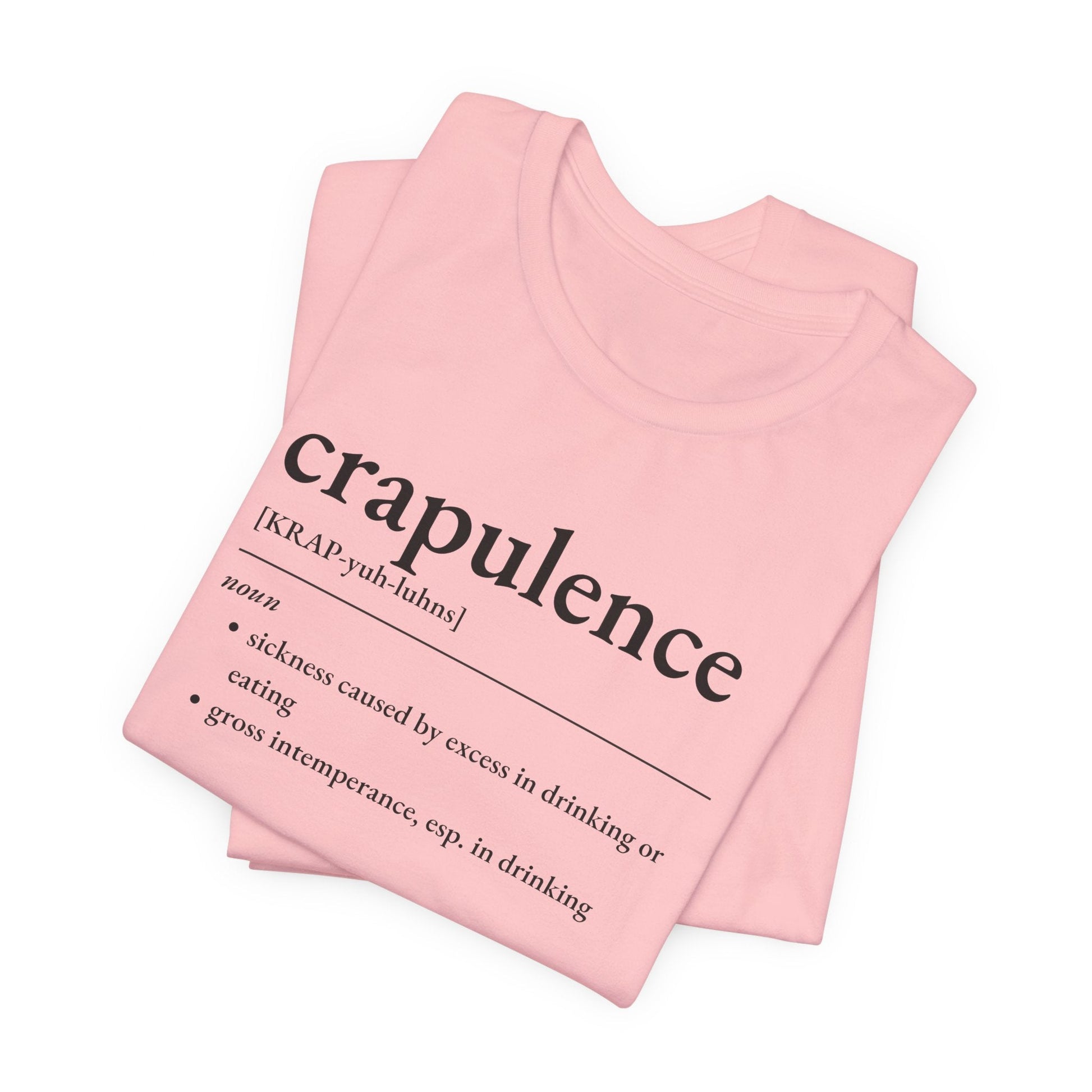 Nerd Word T - Shirt 'Crapulence' - Bella + Canvas 3001 - Nerdy by Nature