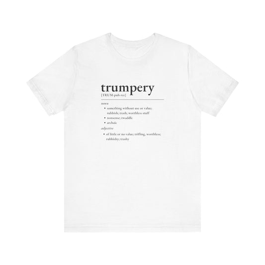 Nerd Word T-Shirt 'Trumpery' - Bella + Canvas 3001 - Nerdy by Nature