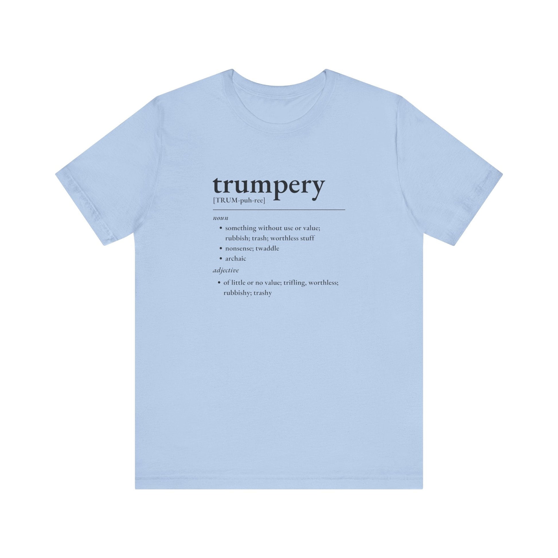Nerd Word T-Shirt 'Trumpery' - Bella + Canvas 3001 - Nerdy by Nature