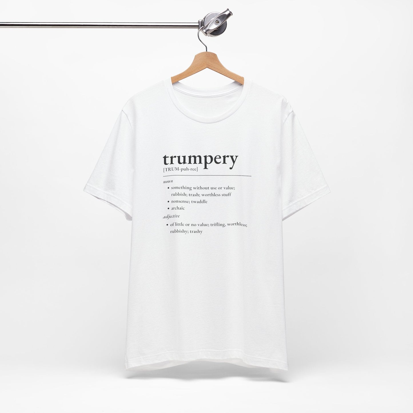 Nerd Word T-Shirt 'Trumpery' - Bella + Canvas 3001 - Nerdy by Nature