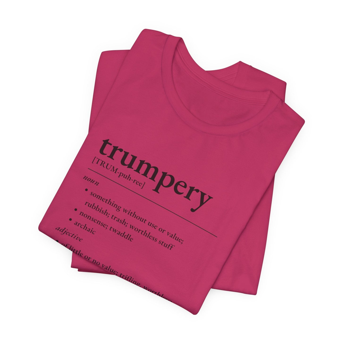 Nerd Word T-Shirt 'Trumpery' - Bella + Canvas 3001 - Nerdy by Nature