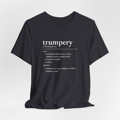 Nerd Word T-Shirt 'Trumpery' - Bella + Canvas 3001 - Nerdy by Nature