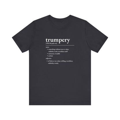 Nerd Word T-Shirt 'Trumpery' - Bella + Canvas 3001 - Nerdy by Nature