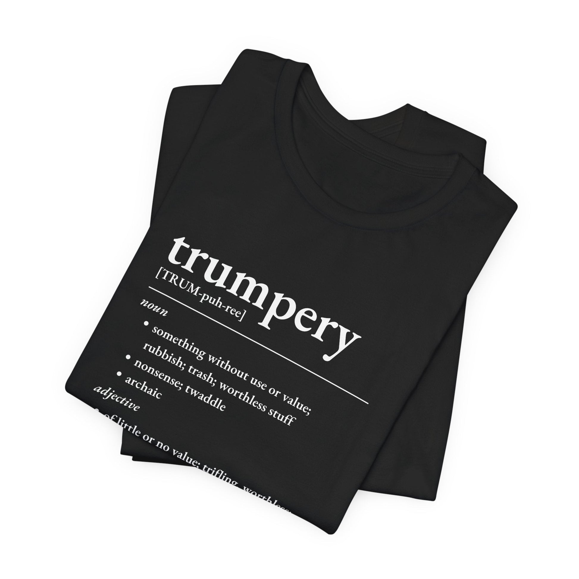 Nerd Word T-Shirt 'Trumpery' - Bella + Canvas 3001 - Nerdy by Nature