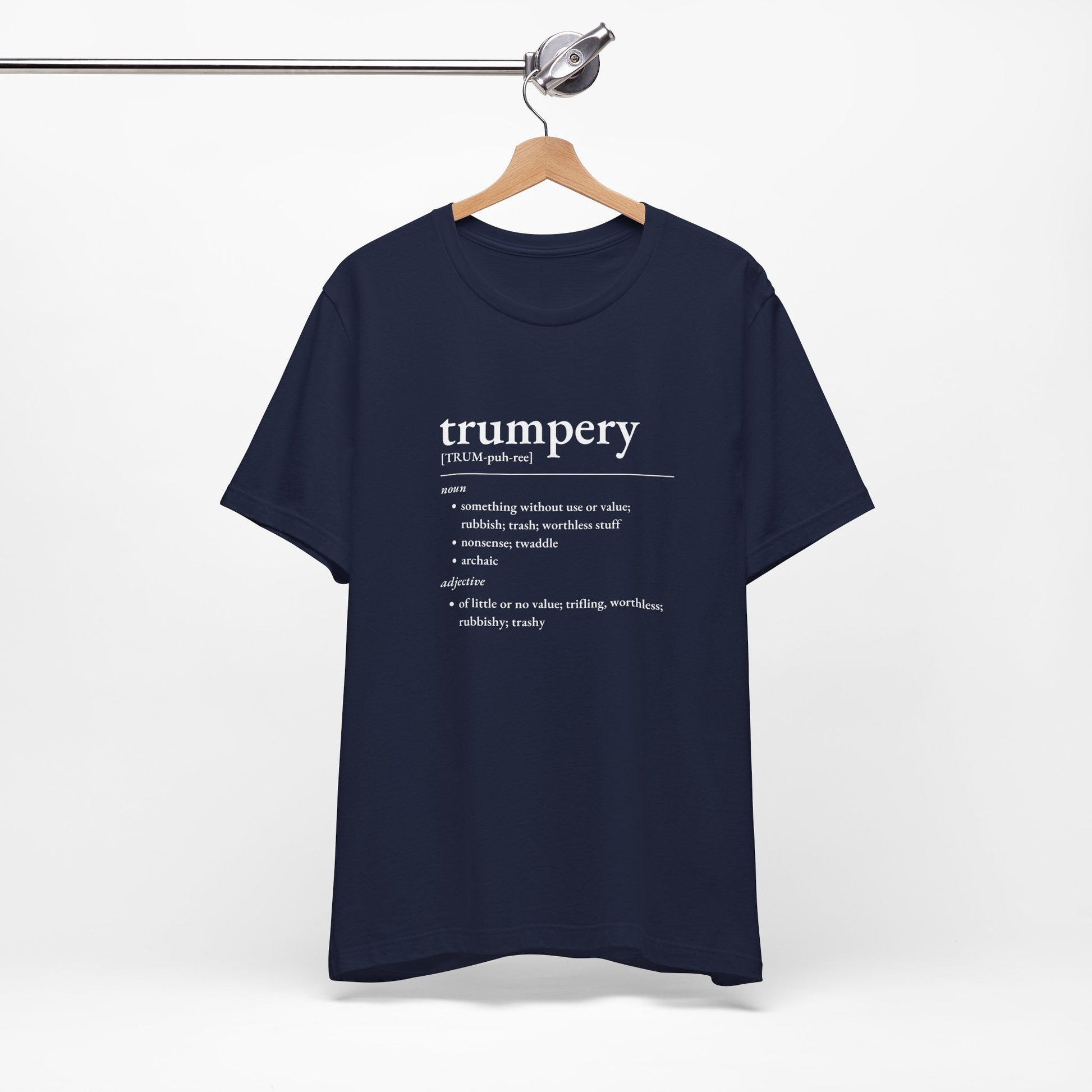Nerd Word T-Shirt 'Trumpery' - Bella + Canvas 3001 - Nerdy by Nature