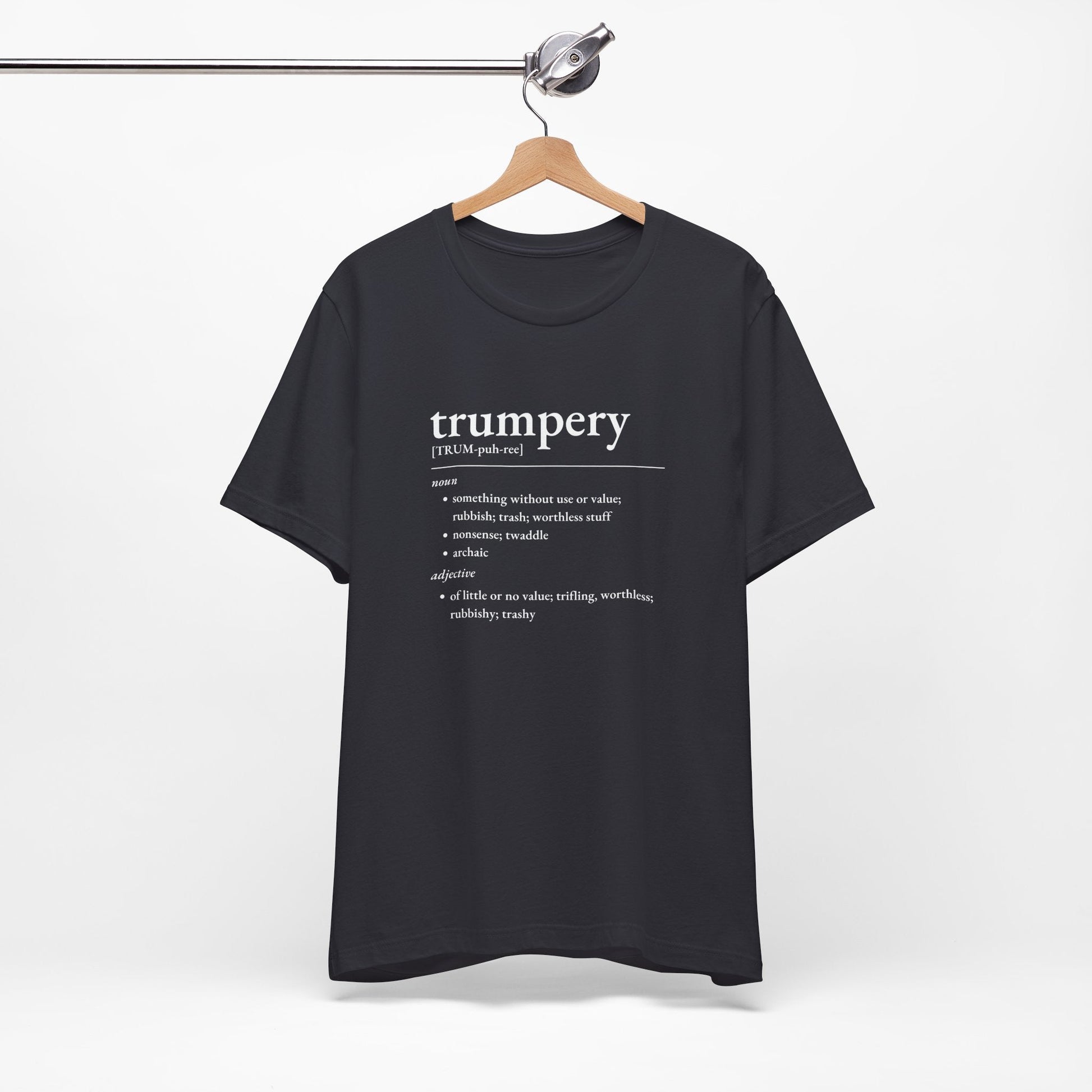 Nerd Word T-Shirt 'Trumpery' - Bella + Canvas 3001 - Nerdy by Nature