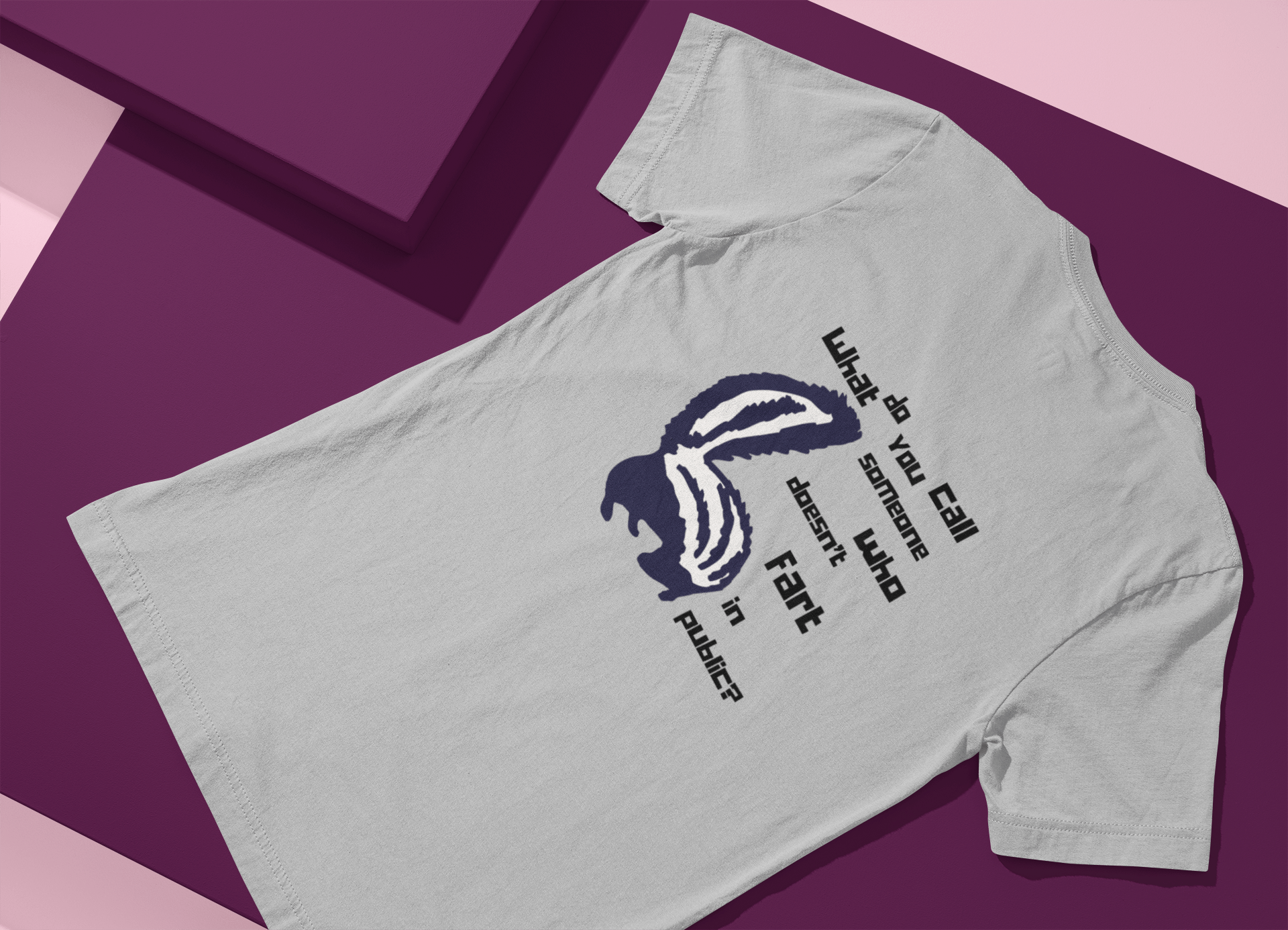 What Do You Call Someone Who Doesn't Fart in Public? - Funny Shirt - Dad Joke - Gift Shirt - Bella + Canvas 3001 Dad Joke Shirt - Nerdy by Nature